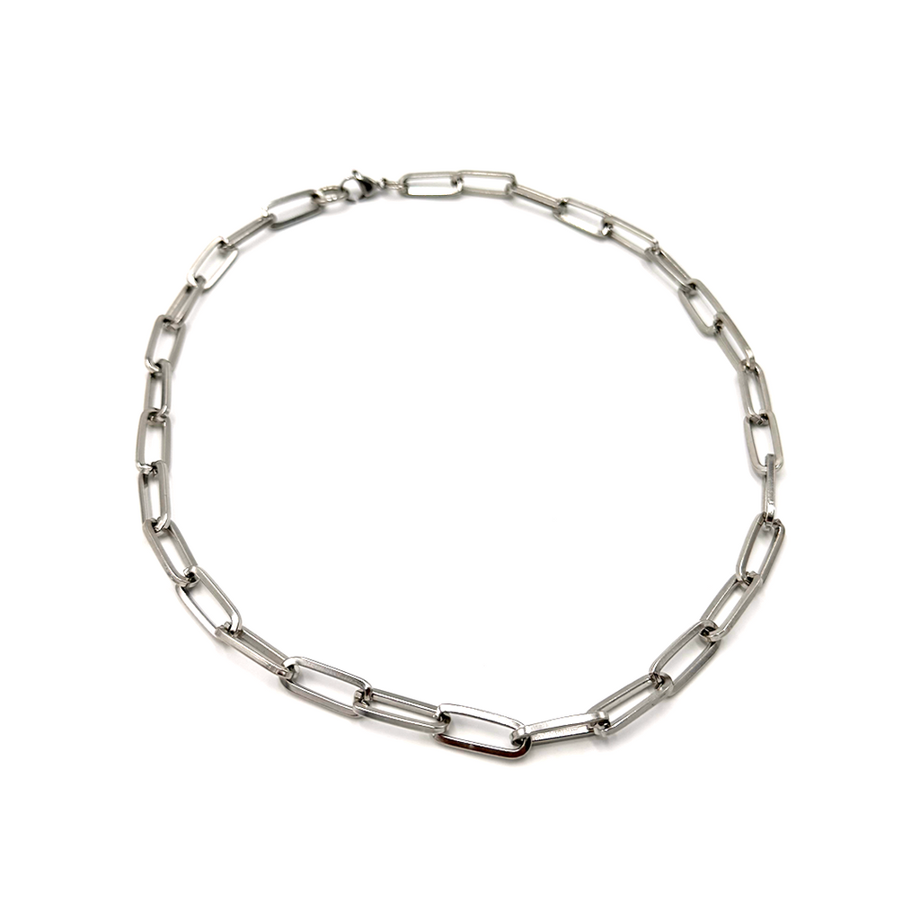 Paper Clip Chain Link Necklace