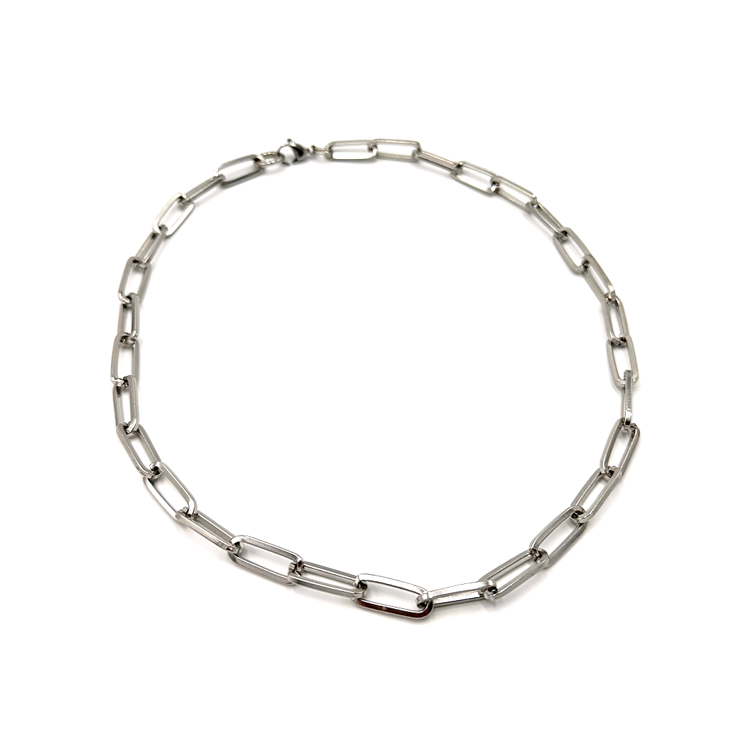 Paper Clip Chain Link Necklace